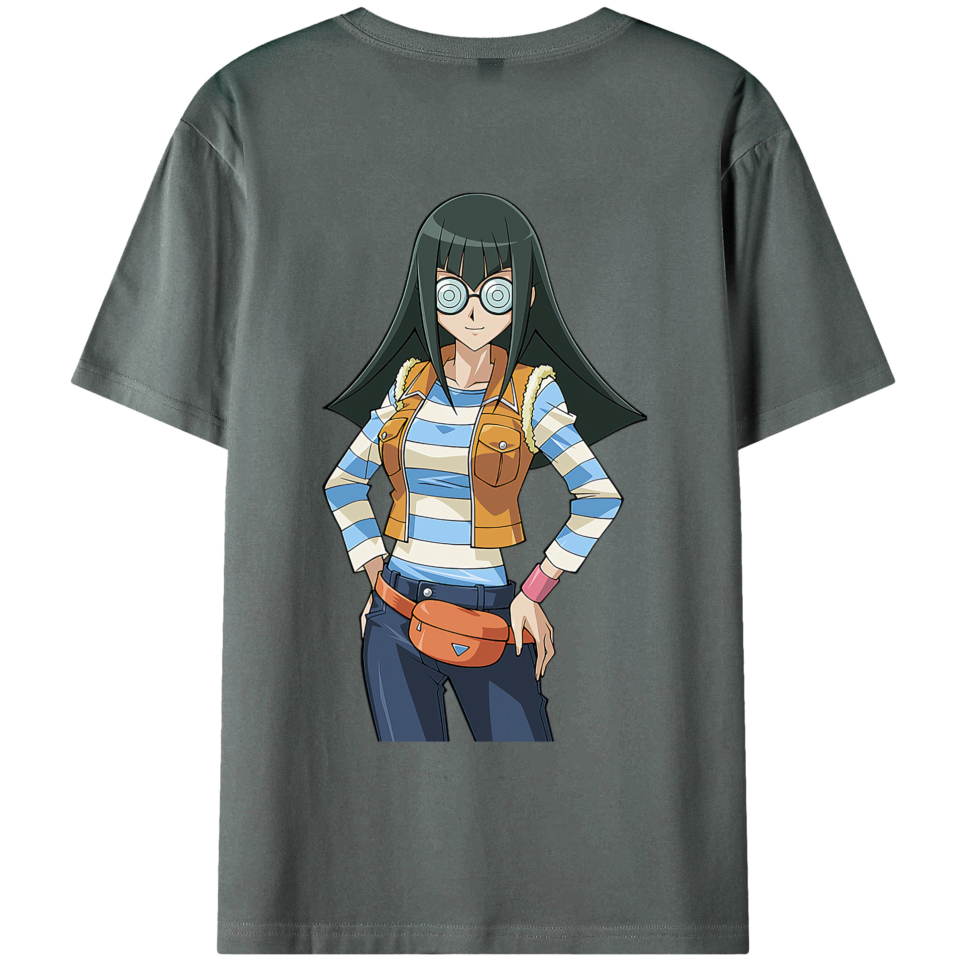 （画像用） 遊☆戯☆王 Yu-Gi-Oh! 綿100％ メンズ半袖Tシャツ（バックプリント） 通気性